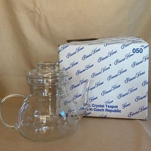 Princess House Heritage Teapot or Cold Beverage Pot With Infuser and Lid
